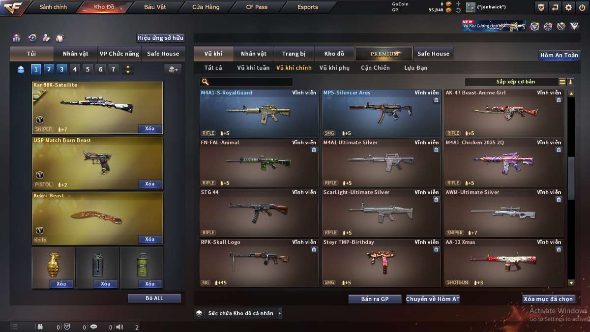 shop acc cf uy tin gia re